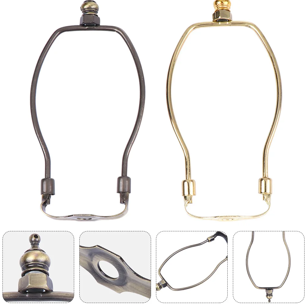 

Lamp Harp Shade Holder Horn Frame Parts Lampshade Bracket Lampshadespack Repair Inch Table Light Fitting Fitter Brass Gold
