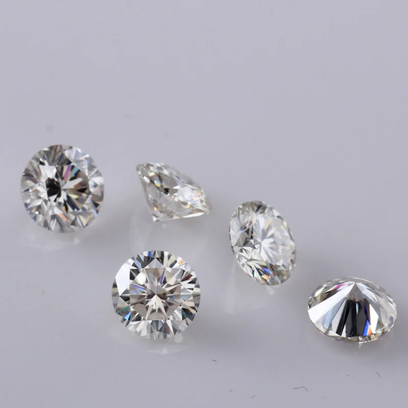 

Fashiong jewelry White Moissanite 8mm 2ct Can be used for finger ring pendant necklace