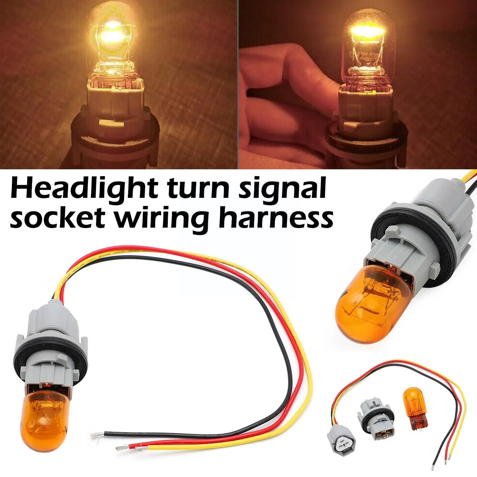 

Car Headlight Turn Signal Bulb Socket Harness For Nissan for Toyota For Lexus RX350 262439B91A 90075-60083 93872237 Car Lig G2P9