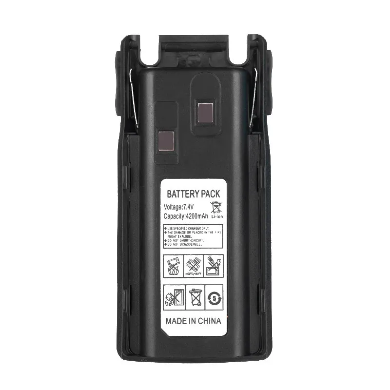 Baofeng UV-82 New Li-ion Thicken Battery 4200mAh Long Standby for Walkie Talkie UV82 UV8D Two Way Radios Can USB Cable Charge enlarge