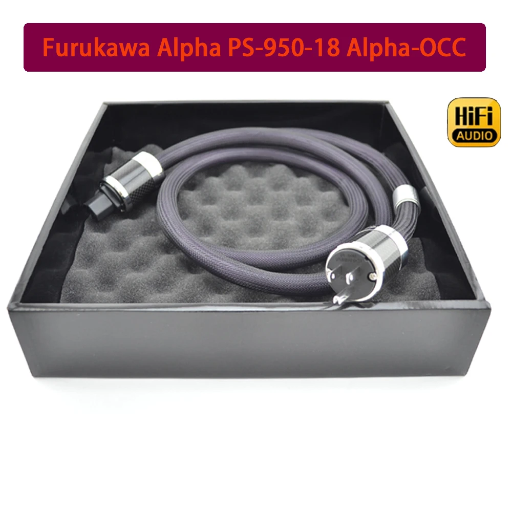 

HiFi Schuko Furutech Alpha PS-950 top Rhodium carbon fiber fever EU AC power cable FI-E50 FI-50 (R) plug