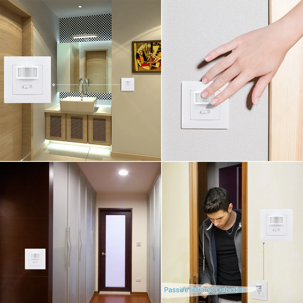 Встроенный Настенный инфракрасный датчик движения