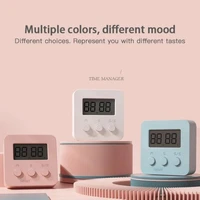 3 colors cute electronic clock mini lcd digital timer reminder countdown stopwatch alarm kitchen learning time manager cooking