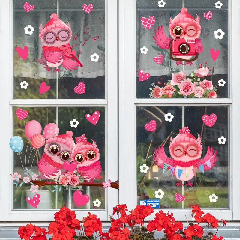 Наклейки в форме сердца на день Святого Валентина водонепроницаемые