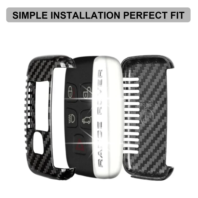 Чехол для ключей из углеродного волокна Land Rover Range Dsicovery LR4 HSE чехол Jaguar E-Pace F-Pace F-Type