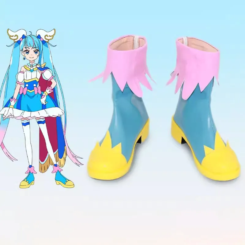 Хирогару Sky Pretty Cure Precure Sora Harewataru косплей обувь короткие сапоги костюм реквизит для