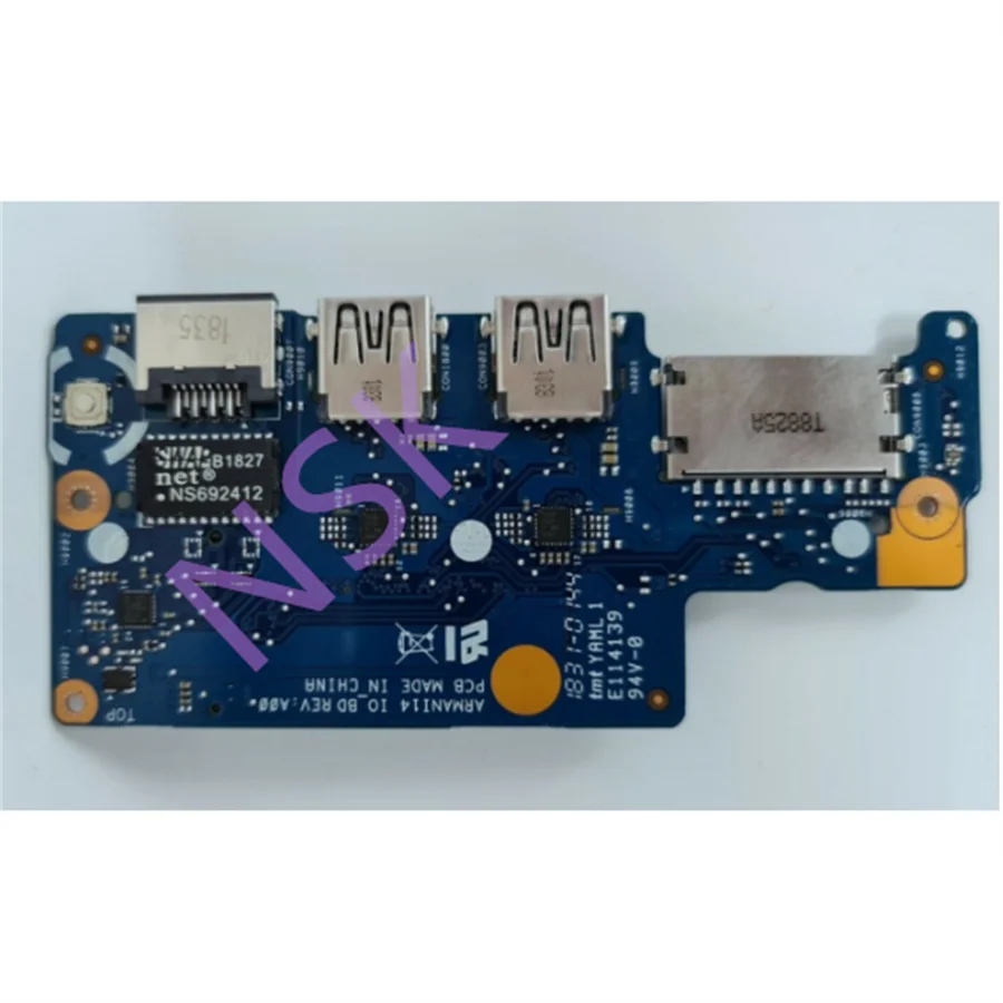 Оригинальный 010JVT для Dell Vostro 14 5471 USB/Ethernet/SD считыватель портов и кабелей плата