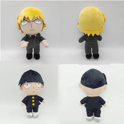 

Anime Cute Mob Psycho 100 figure toy Reigen plush stuffed doll for gift 27cm