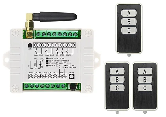 Реле многофункциональное 2-канальное EV1527 12 В 24 36 постоянного тока 433 МГц