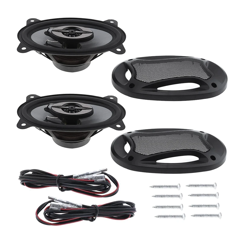 

2Pcs Universal 4X6 Inch Car Hifi Coaxial Speaker Vehicle Auto Audio Music Stereo Subwoofefull Range Frequency Speakers
