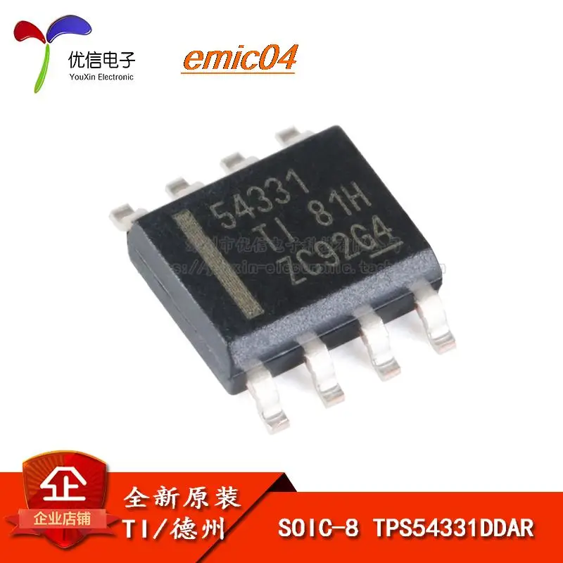 

Оригинальный stock TPS54331DDAR SOIC-8 3A 570kHz