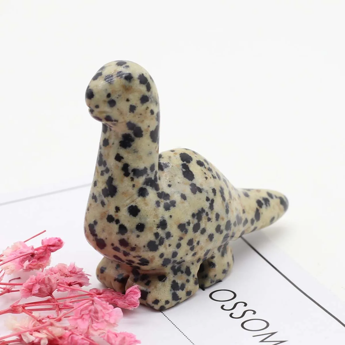 Dinosaur Stone Carving Figurine Healing Crystal Diplodocus Statue Home Decoration Natural Gemstone Craft Gift Room Ornament images - 6
