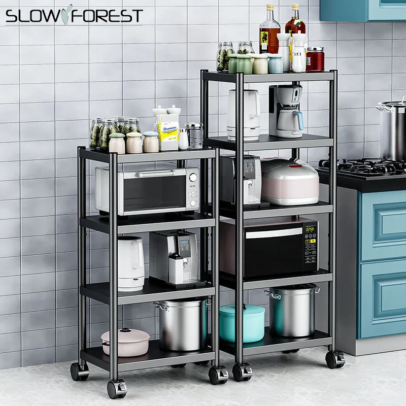 Estantes de cocina ajustables y desmontables, soportes de almacenamiento multifuncionales para horno microondas, estante de almacenamiento multicapa para toallas