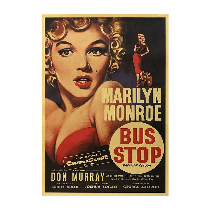 

Ретро-постер Мэрилин Монро, крафт-бумага, печать, четкое изображение комнаты, бара, дома, художественная живопись, Настенная Наклейка 51*35 см