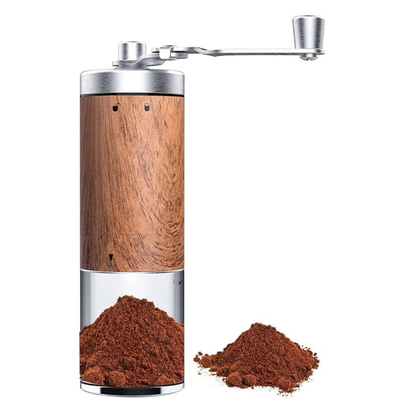 

Simple Manual Coffee Grinder with Adjustable Roughness Burr Coffee Mills Stainless Steel Coffeeware for Drip Coffee/Espresso