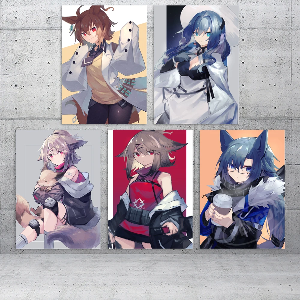 

Modular Arknights Pictures La Pluma Canvas Mulberry Painting Mostima Wall Art Game Posters Print Modern Living Room Home Decor