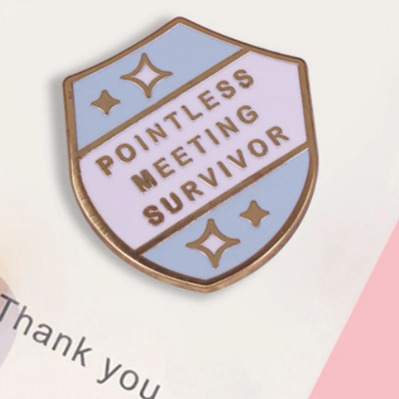 Модная эмалированная брошь для встреч и выживших без острых очков, коллекционная забавная Коллекционная брошь на заказ, значок на лацкан, подарок