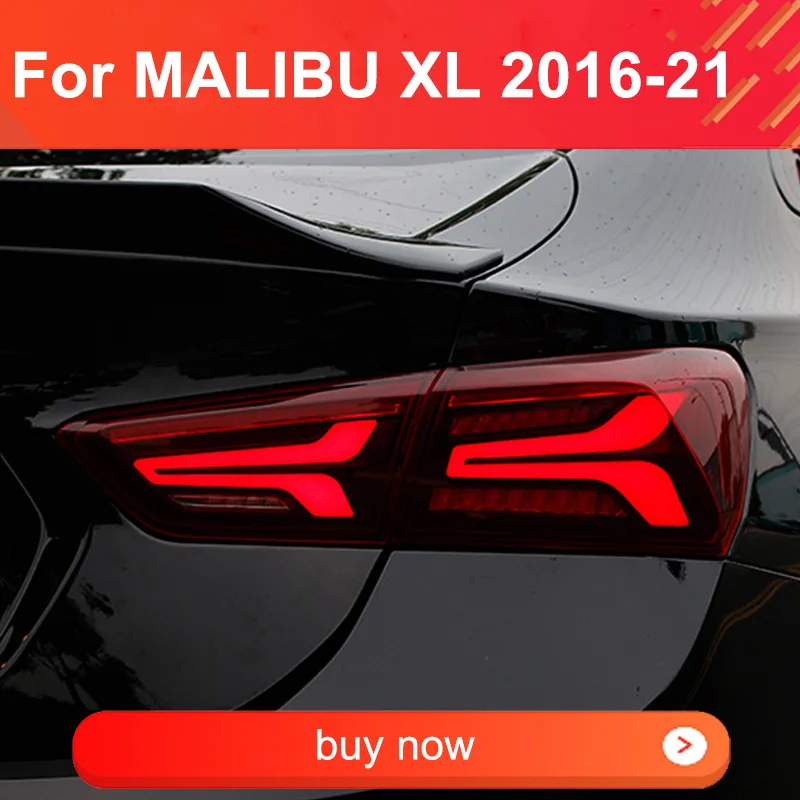 

1 Pair LED Tail Light Assembly for Malibu XL 2016-2021 Taillights Plug and Play with LED Dynamic Turn Brake Rear Tail Lamps