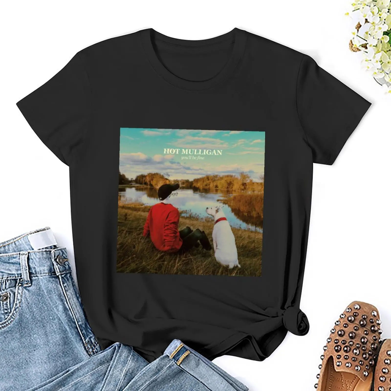 Лидер продаж футболки Mulligan с изображением альбома You Will Be Fine рисунком женские
