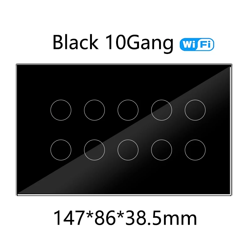 

Liwokit WiFi умный сенсорный выключатель 8/10 клавиш