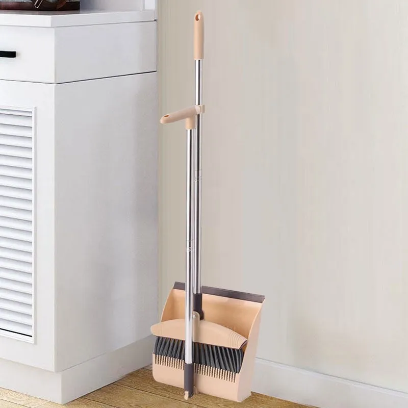 

Broom with Folding Dustpan for Dust Magic Wiper Set Home Cleaning Floor Squeegee Dust Hair Garbage Brush Lazy Vacuum Robot Sweep