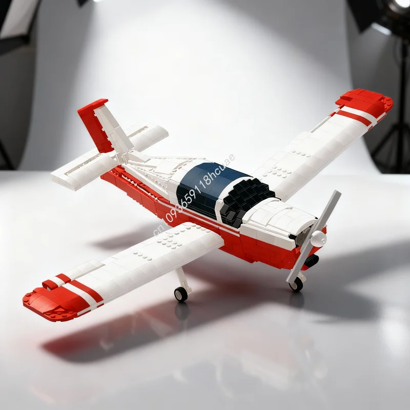 Конструктор MOC Morane Saulnier MS B City Airport, 1178 деталей, модель аэропорта, развивающая игрушка, архитектурный конструктор, креативный подарок на Рождество (art.: 3920d7afe3e2d) - 3920d7afe3e2d