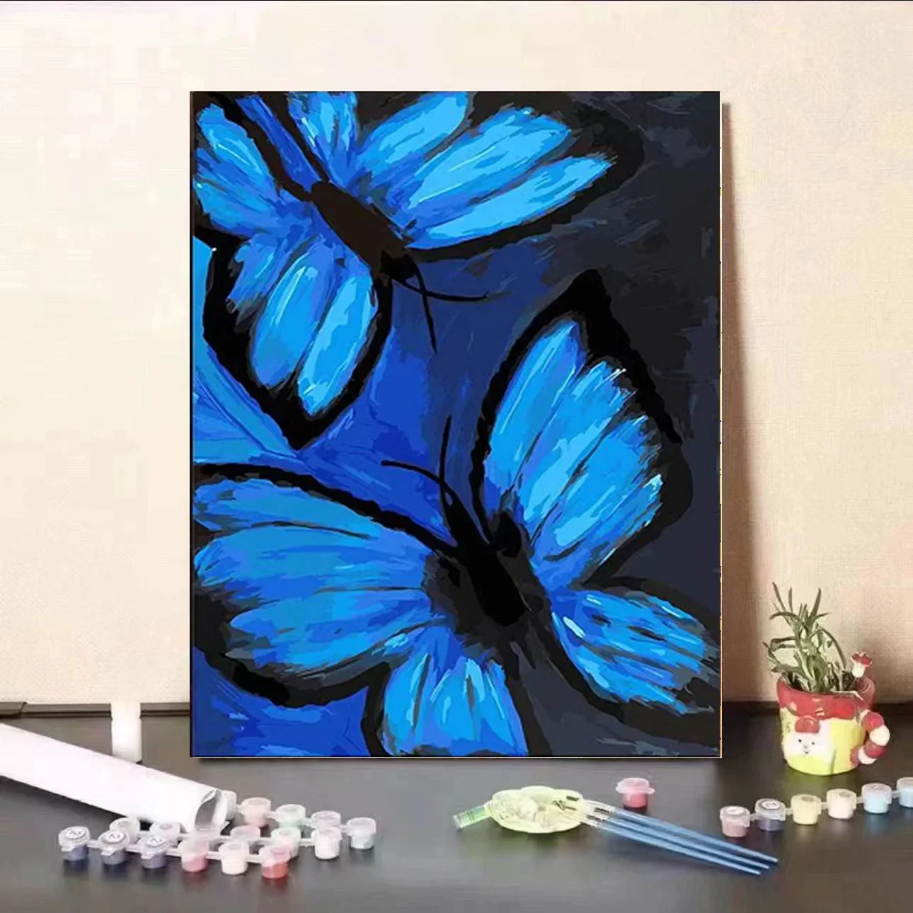 Новая бабочка цифровая картина маслом сделай сам ручная работа цветное