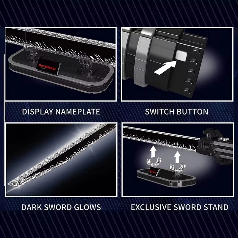 MOLD KING 10138 Техническая модель темной шабе со светодиодной подсветкой строительный