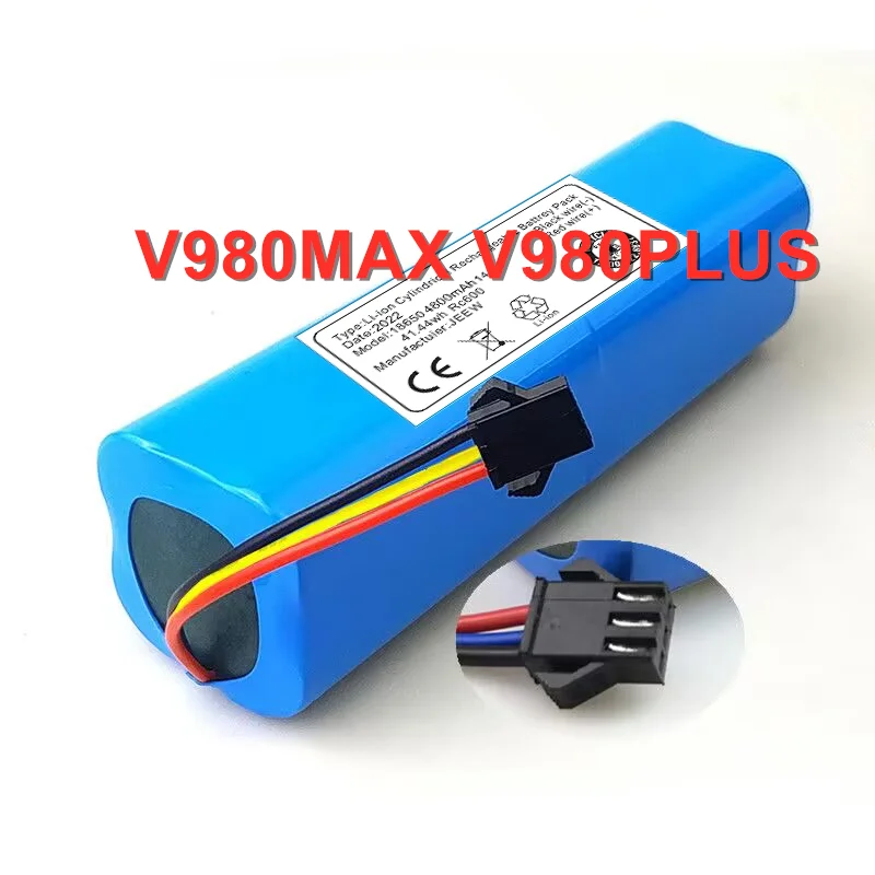 

Battery for Uoni V980MAX PLUS Cleaner MAX PLUS New Li-ion 18650 Pack 14.4V 14.8V 4800mAh 6800mAh