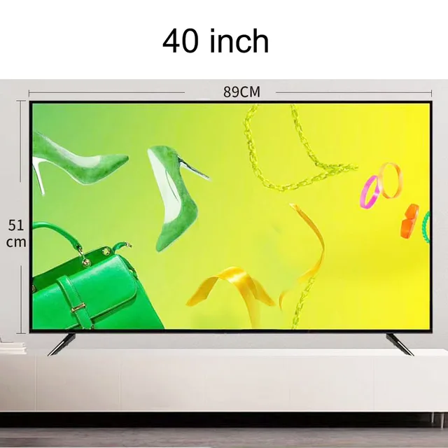 40 Inch Television Smart TV Network Version 4K-HDR Intelligent Television Built in WiFi 64 bit Processor For Computer Display Mo 6