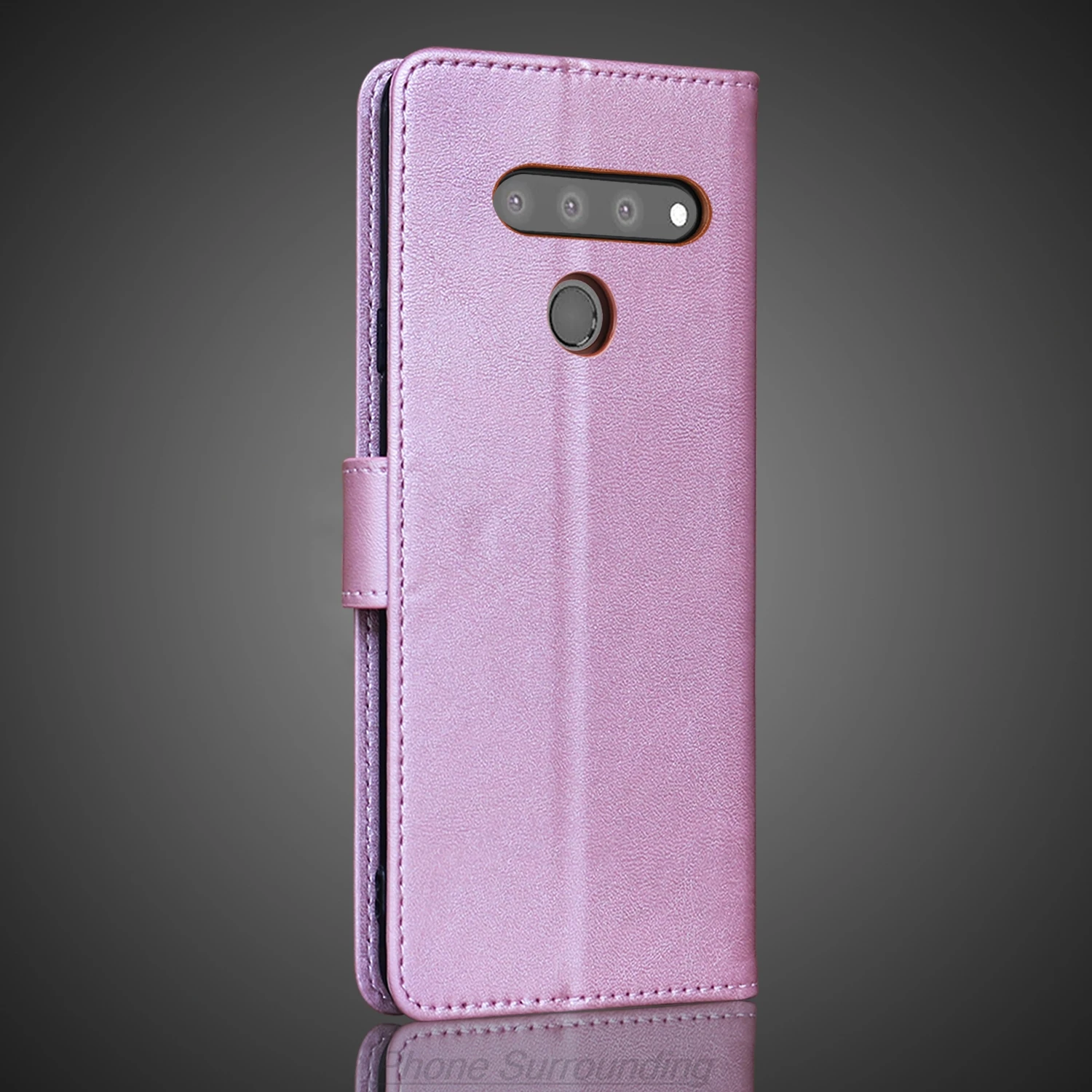 Чехол-кошелек с откидной крышкой из искусственной кожи для LG V50 ThinQ 5G держатель