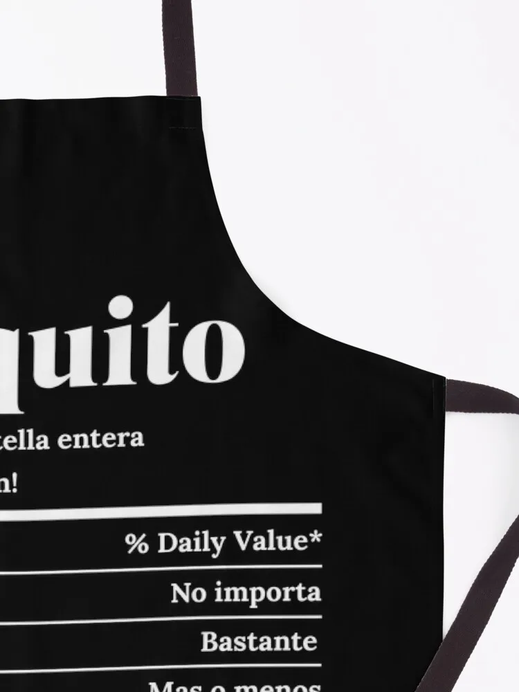 Coquito имитация питательной этикетки сезон PR фартук на Рождество мужской подарок