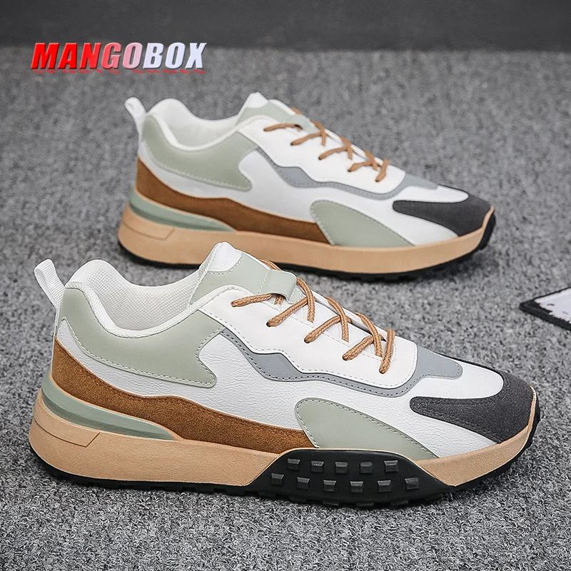 

2022 Hot Sale Gym Shoes Men Black Golf Sneakers for Man Designer Pu Leather Walking Shoe Mens Anti-Slippery Men Shoes Sport