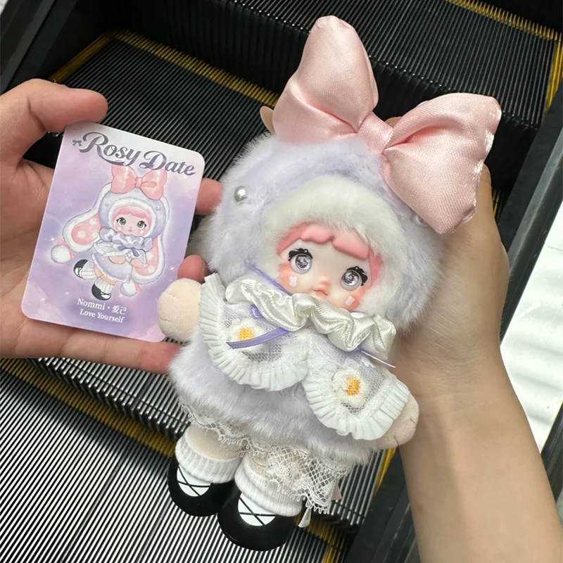 Фото Nommi Piropiroo Fofo Duidui Rosy Date Series Blind Box: Милая фиолетовая кукла-сюрприз, аниме-фигурка, подвеска для сумки, брелок, подарок №5