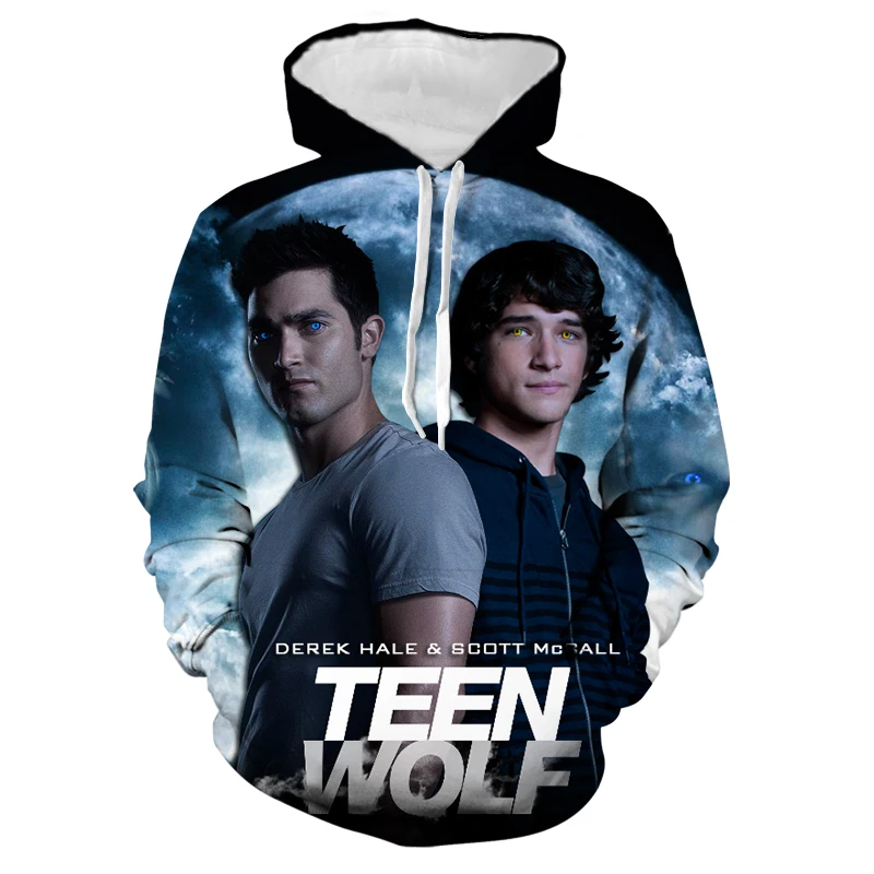 

Толстовка с капюшоном и 3D-принтом волка для мужчин и женщин