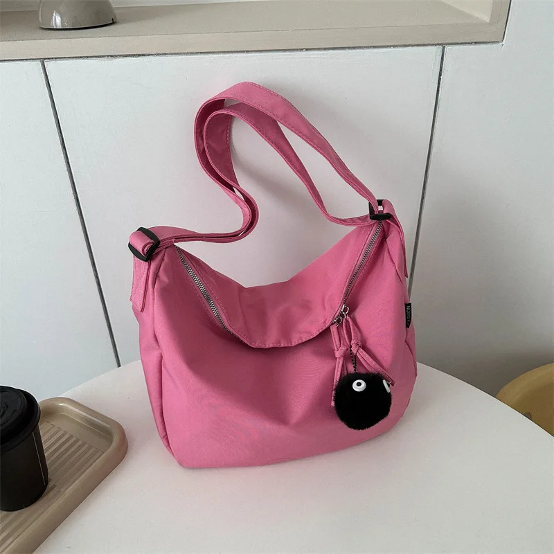 CGCBAG 2023 Simple Canvas Women Shoulder Bag Large Capacity Female Tote Bag Casual Designer Messenger Bag Fashion Handbags