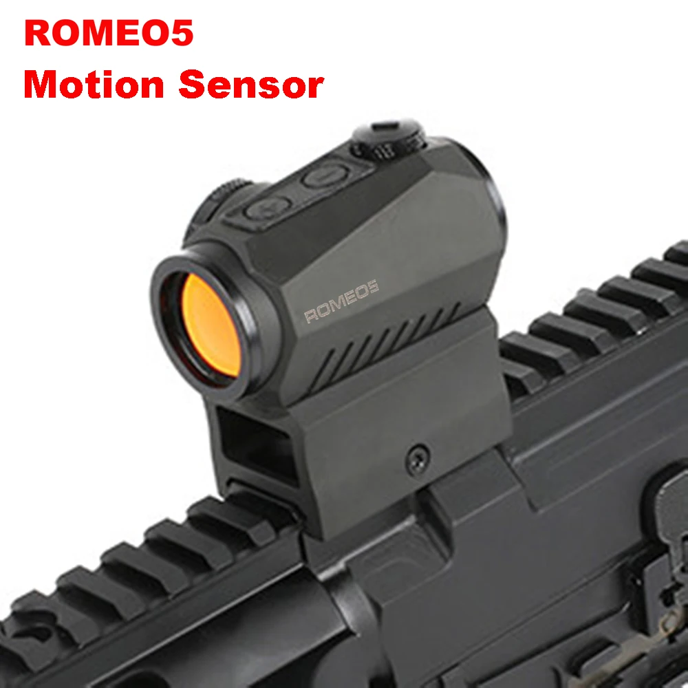 

High Quality Motion Sensor ROMEO5 1x20mm Compact 2 MOA Red Dot Sight Reflex Collimator For Airsoft Riflescope Hunting Scope