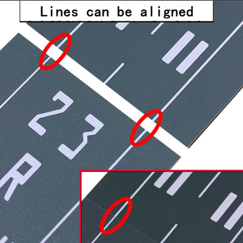 Миниатюрный пассажирский самолет модель 1:1000 платформа для взлета и посадки 2 шт.