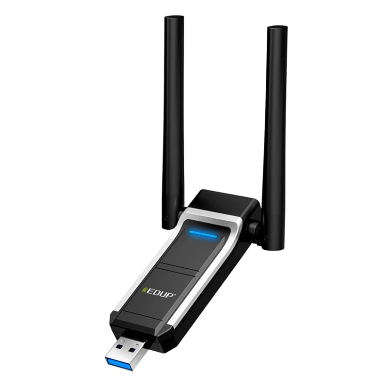 

Беспроводной Wi-Fi адаптер 802 Мбит/с антенной 2X2DBi, USB3.0, двухдиапазонный, 2,4. 11Ac/B/G/N, G/5 ГГц, гигабитная беспроводная карта