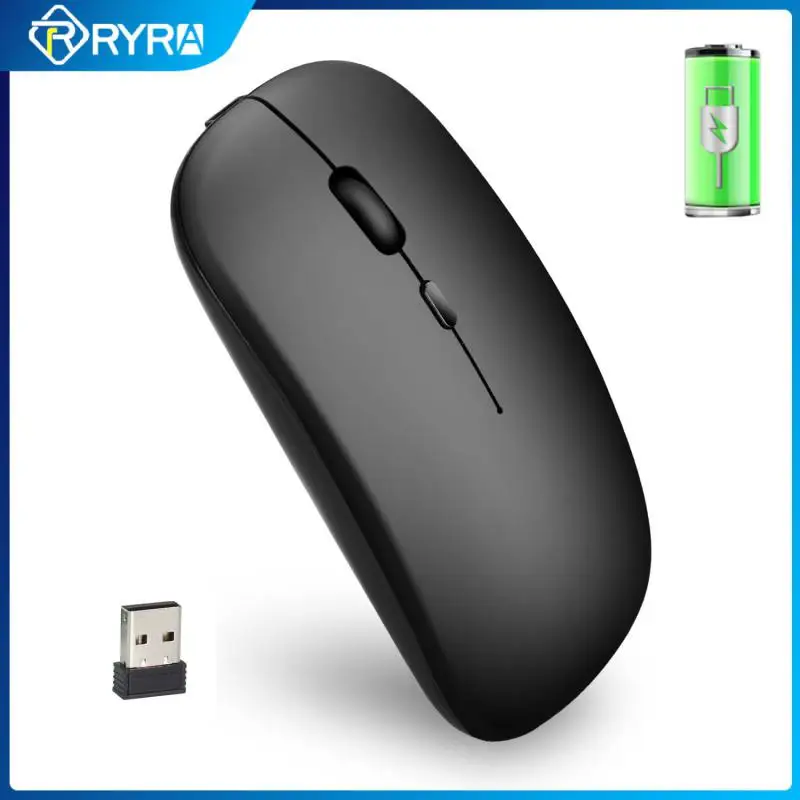 

RYRA Gaming Wireless Mouse Rechargeable Silent Mute Computer Mice Mouse Mini Usb Optical Ergonomic Mause 2.4Ghz For Pc Desktop