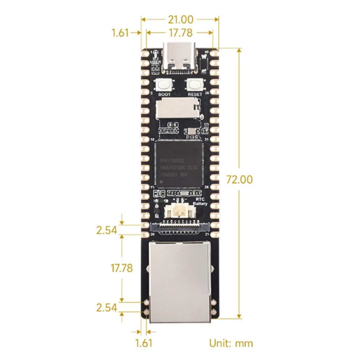 Для Pico Pro макетная плата 128 МБ Linux RV1106 AI ARM-A7/RISC-V VS для