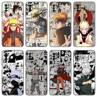 Hot Japanese Manga Naruto Phone Case For Xiaomi Redmi Note 10S 10T 11S 11E 11T Pro Soft TPU Black Cover