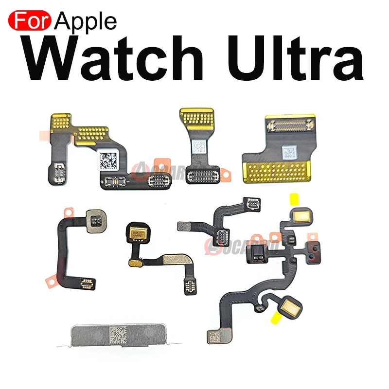 Фото Aocarmo для Apple Watch Ultra 49 мм ЖК-дисплей, микрофон с питанием, Корона, Bluetooth, маленькая доска, подключение аккумулятора, гибкий кабель, запасные части №2