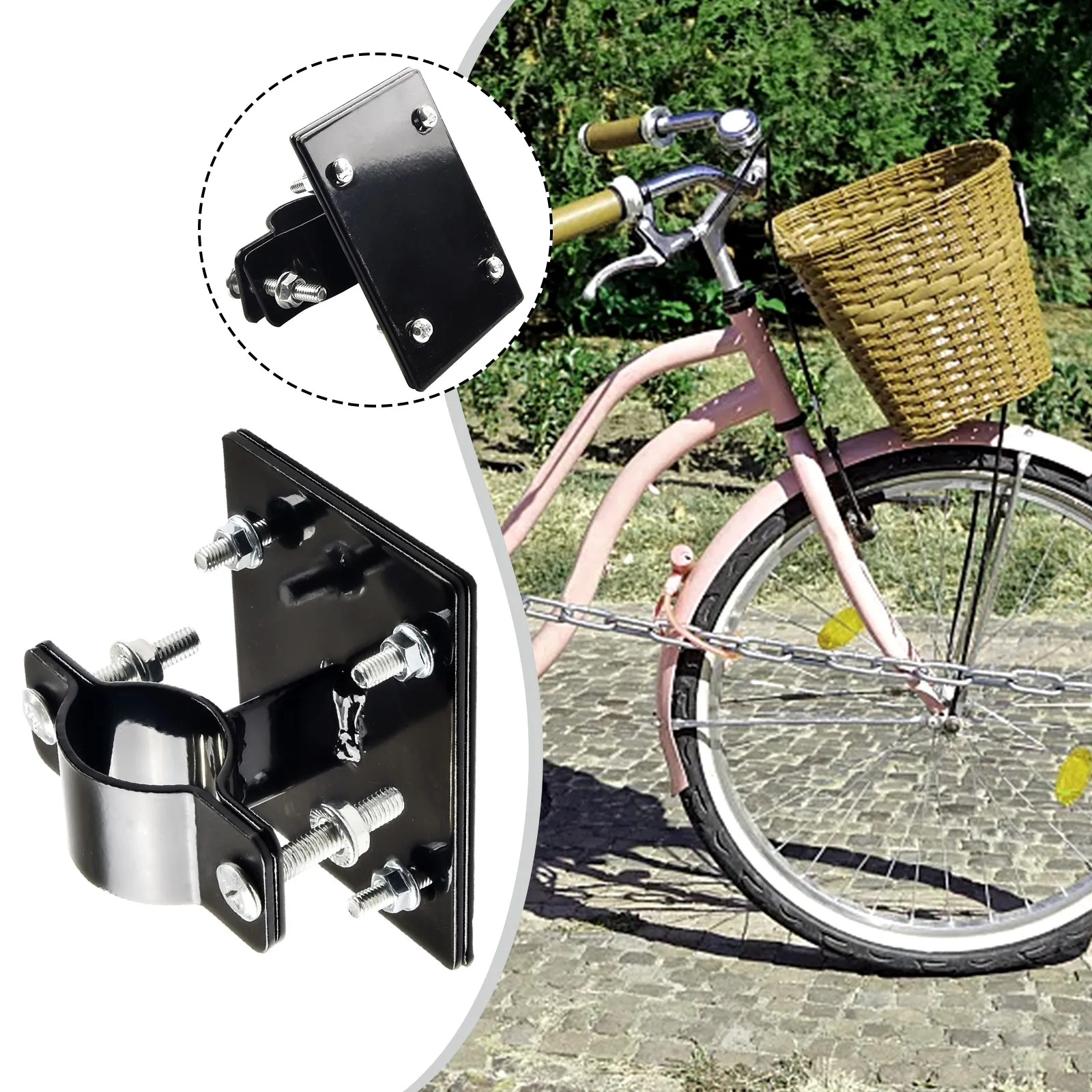 

Фиксированный держатель для велосипедной корзины, крепежный кронштейн для скутера, аксессуар для трубы 15-31 мм/трубки 47-54 мм