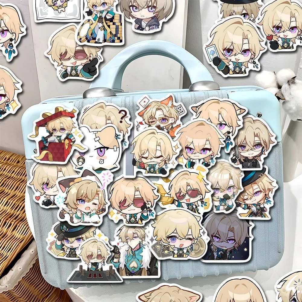 Sunsyea Honkai Star Rail Merch Наклейки с персонажами Авантюрин 49 шт. Коллекция аниме