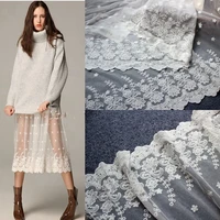 exquisite embroidery net lace fabric for dress cloth wholesale african french tulle lace for wedding garment accessories