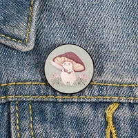 what you have little mushroom pin custom funny brooches shirt lapel bag cute badge cartoon jewelry gift for lover girl friends