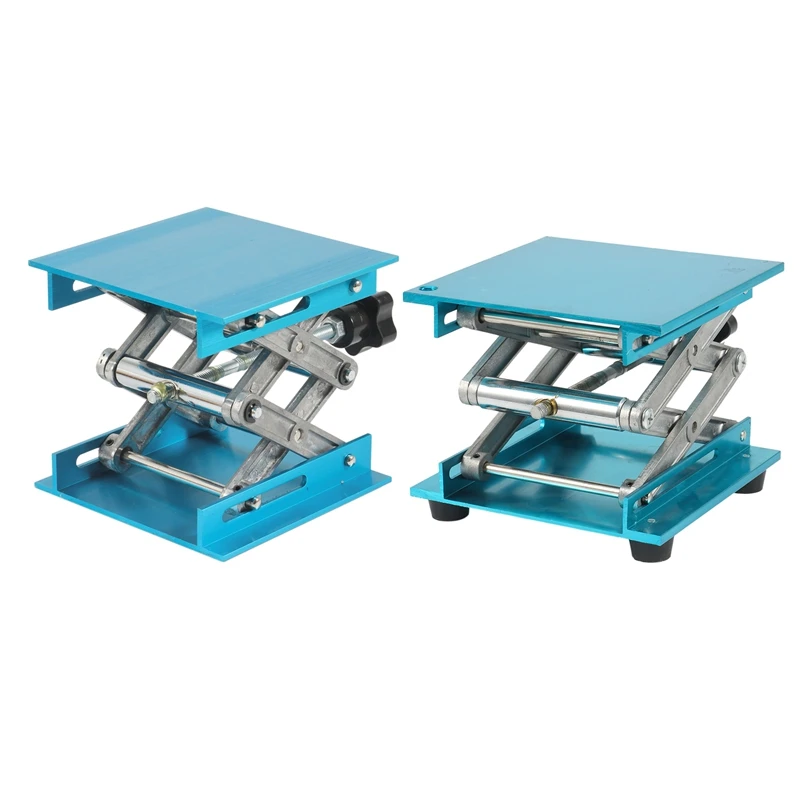

New Aluminum Alloy Lifter Woodworking Machinery Engraving Laboratory Lifting Table Manual Platform Tools