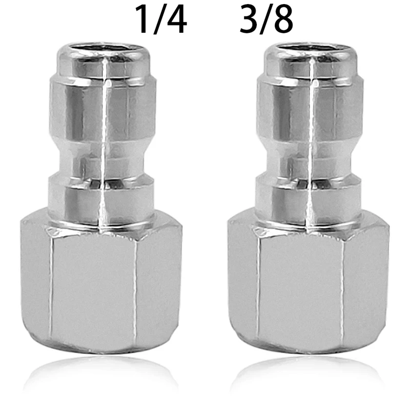 

Best 2Pcs Pressure Washer Coupler - Stainless Steel Male Quick Connect Plug, Female NPT Fitting, 5000 PSI