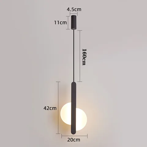 Современный акриловый подвесной светильник с эффектом затмения Луны